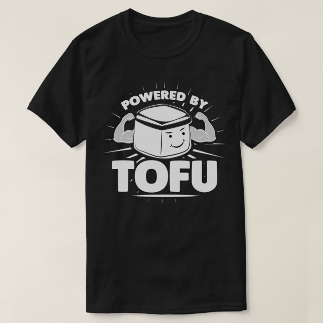 T-shirt Alimenté Par Tofu Durable Soy Végétarien De Soja G (Design devant)