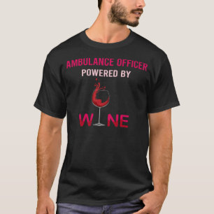 T-shirt Alimenté Par Un Agent D'Ambulance Vin