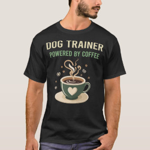 T-shirt Alimenté Par Un Entraîneur De Chien À Café