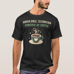 T-shirt Alimenté Par Un Technicien En Ambulance De Café