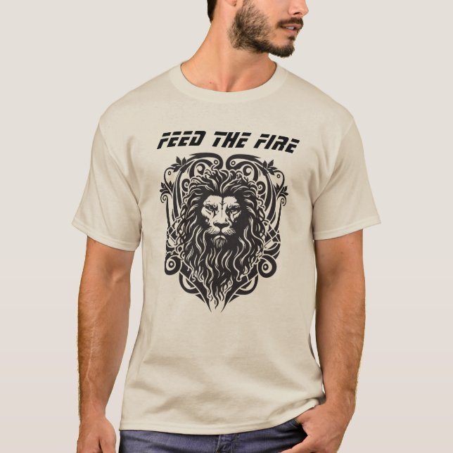 T-shirt Alimenter le feu - Fierce Lion Tee (Devant)