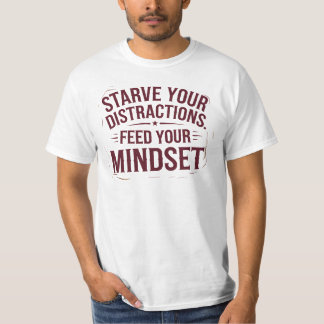 T-shirt Alimentez Votre Motivation Disant Discipline