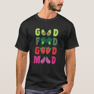 T-shirt Aliments à base de plante Bonne humeur Go Vegan Wo