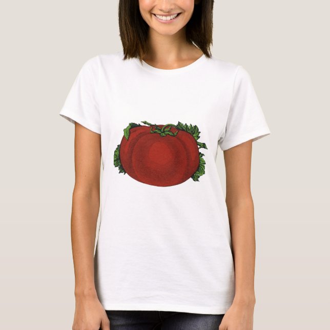 T-shirt Aliments Anciens, Tomate Mûre, Légumes et Fruits (Devant)