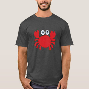 T-shirt Aliments de crabe rouge personnalisés