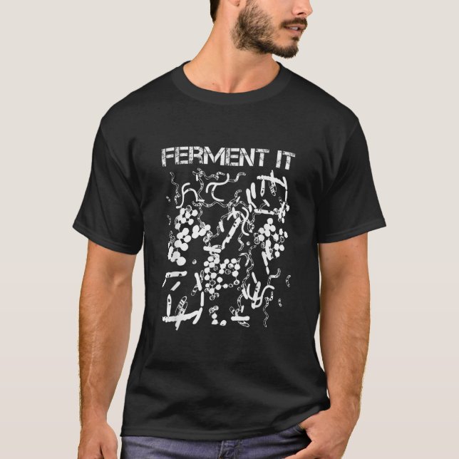 T-shirt Aliments fermentés pour microbiome intestinal Sant (Devant)