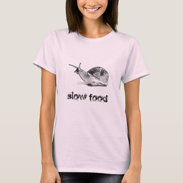 T-shirt "aliments lents" (Devant)