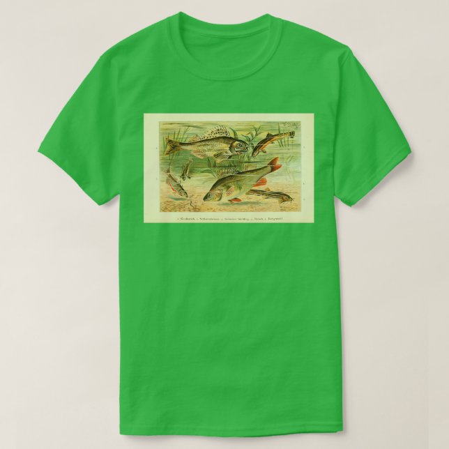 T-shirt Aliments pour le poisson et pour le fond grossier (Design devant)
