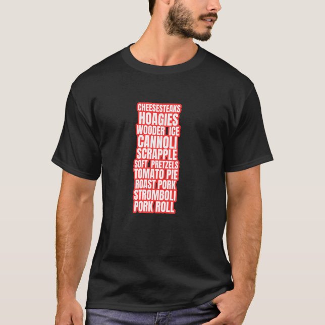 T-shirt Aliments préférés de Philadelphie Philly Cheeseste (Devant)