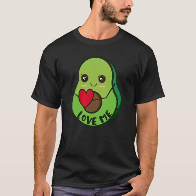 T-shirt aliments végans à l'avocat (Devant)