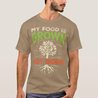 T-shirt Aliments végétaliens et végétariens à base de plan