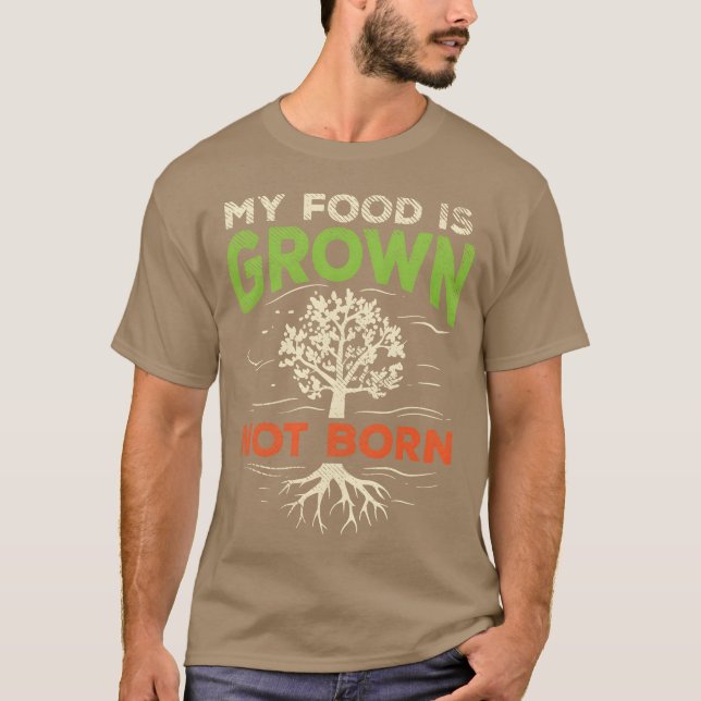 T-shirt Aliments végétaliens et végétariens à base de plan (Devant)