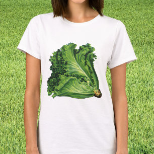 T-shirt Aliments vintages, Légumes à la feuille verte