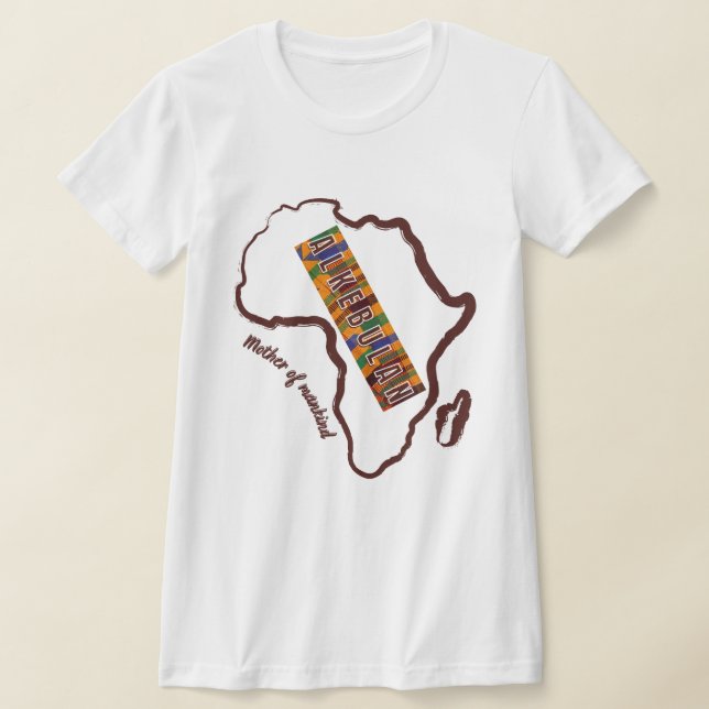 T-shirt Alkebulan Mère de l'humanité (Poser)