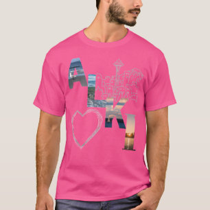 T-shirt Alki Beach Seattle Skyline Design