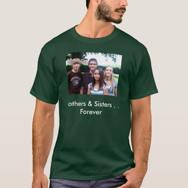 T-shirt All_4_kids [1], frères et soeurs. Pour toujours (Devant)