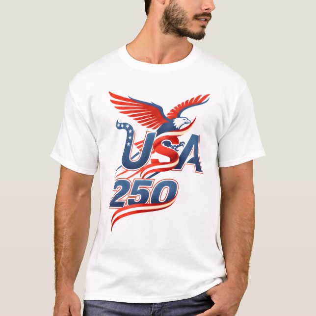T-SHIRT ALL AMERICAN 250 (Devant)