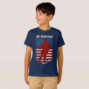 T-shirt All-American Basketball Vintage en détresse 3