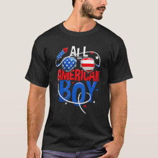 T-shirt All American Boy 4 juillet Enfants Enfants Enfants