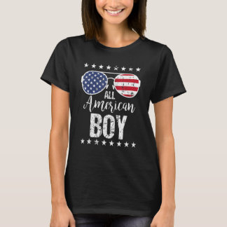 T-shirt All American Boy 4th Of July Sunglasses Boys Kids