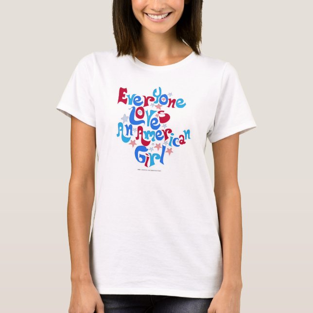 T-shirt All American Girl (Devant)