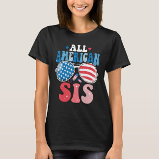 T-shirt All American Sis Sunglasses 4th of July Family Mat