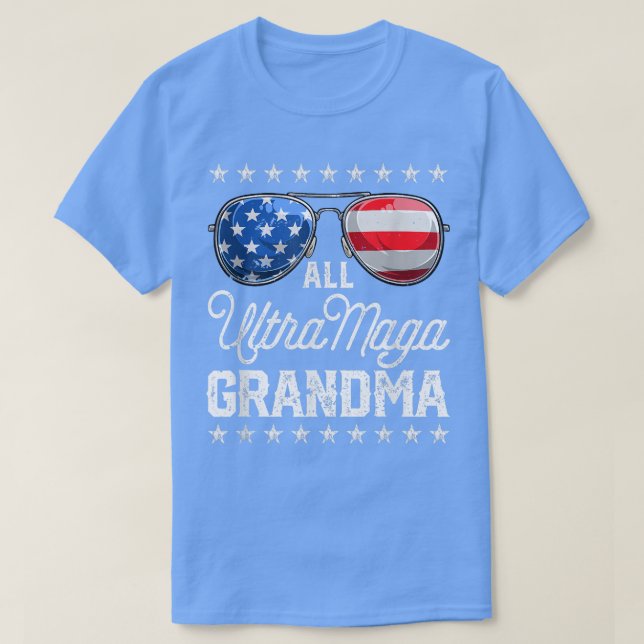 T-shirt All American Ultra Maga Grandma 4 juillet Sungla (Design devant)