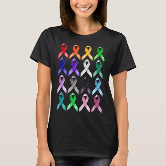 T-shirt All Cancer Awareness World Cancer Day  (Devant)