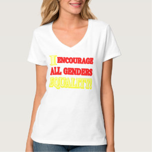 T-shirt "ALL GENDERS EQUALITY" Expression design. Buy now