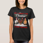 T-shirt All I Want For Christmas Is More Chickens Santa Ha<br><div class="desc">Tout I Want For Christmas Is More Chickens Santa Hat Lights</div>