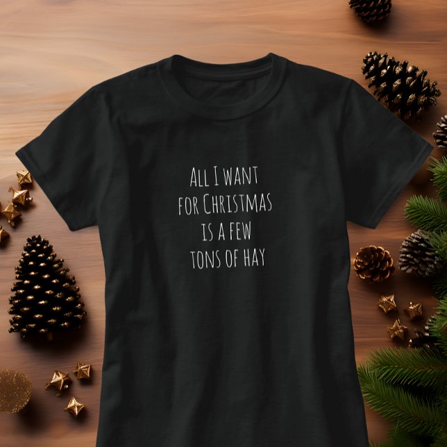 T-shirt All I Want For Christmas pour Horse Girl (Créateur téléchargé)