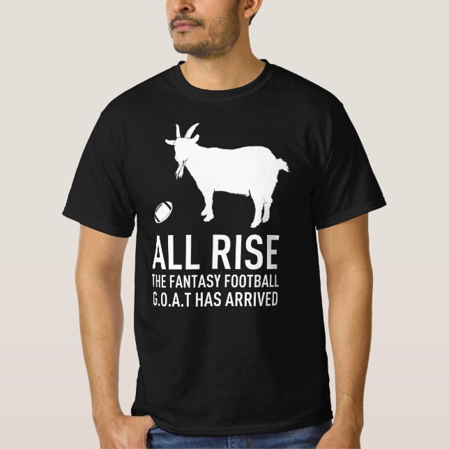 T-shirt All Rise Imaginaire Football GOAT - Champion de la (Devant)