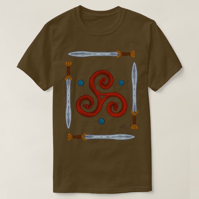 T-shirt All Snakes Day Triskel par Haunty Beauty Art (Design devant)