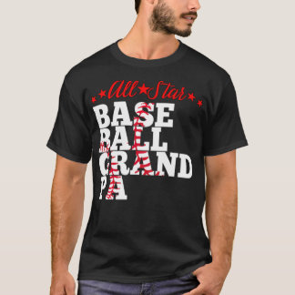 T-shirt All Star Baseball Grand-pa Baseball américain