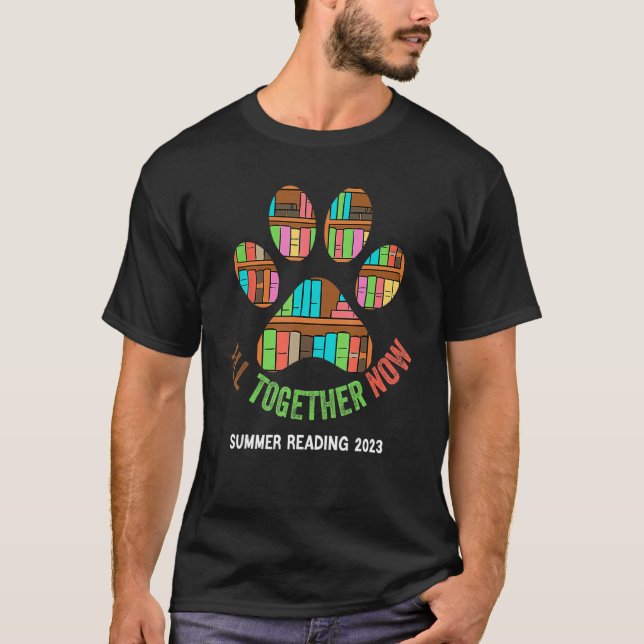 T-shirt All Together Now Summer Reading Program 2023 Livre (Devant)