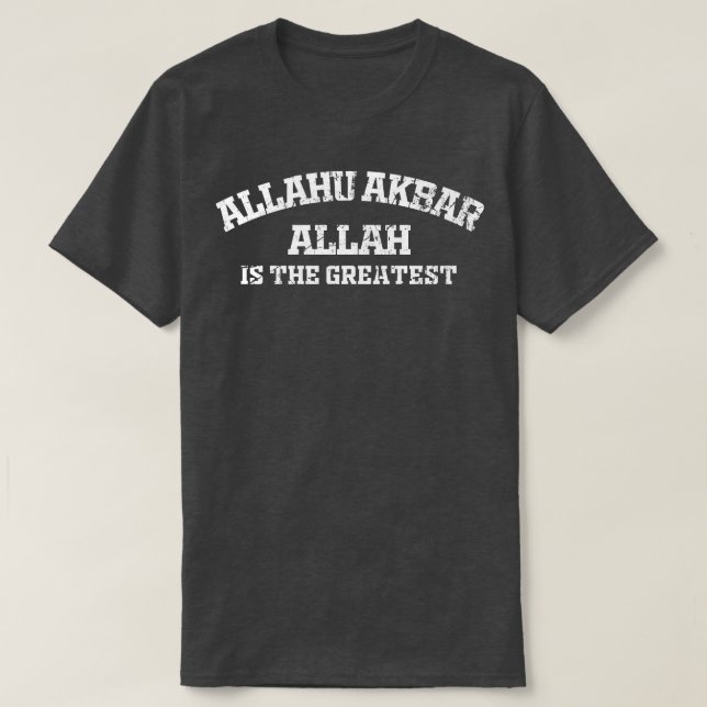 T-shirt Allahu Akbar Allah est le plus grand (Design devant)