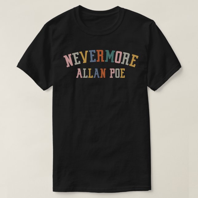 T-shirt Allan Poe Raven Bookish 11 (Design devant)