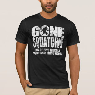 T-shirt allé de conception affligé par Squatchin
