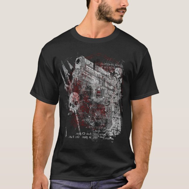 T-shirt allé par bébé d'arme à feu (Devant)