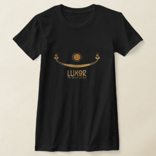 T-shirt allée des sphinx de Louxor navire doré de Khufus