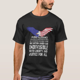 T-shirt Allégeance De Promesse Au Drapeau Usa