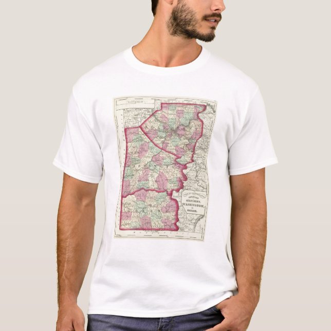 T-shirt Allegheny, Washington, comtés de Greene (Devant)