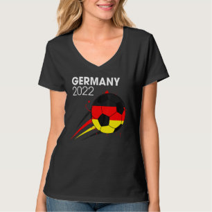 T-shirt Allemagne 2022 Soccer Team Allemand Drapeau Hommes