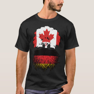 T-shirt Allemagne Allemagne Canada drapeau des racines de