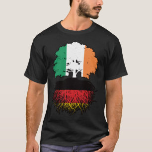 T-shirt Allemagne Allemagne Irlande Irlande drapeau des ra