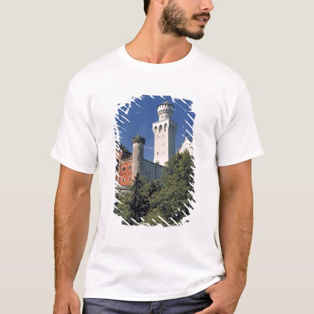 T-shirt Allemagne, Bavière, Château de Neuschwanstein. (Devant)