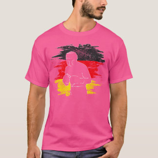 T-shirt Allemagne Drapeau Allemand Boxeur Boxe