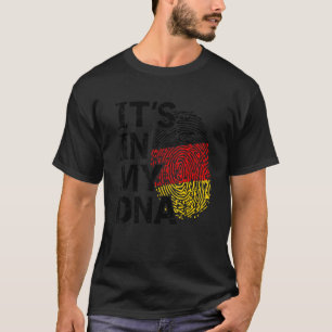 T-shirt Allemagne Drapeau C'est dans mon ADN Racines allem