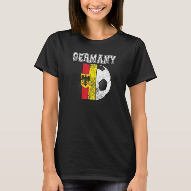 T-shirt Allemagne Drapeau Football Football (Devant)