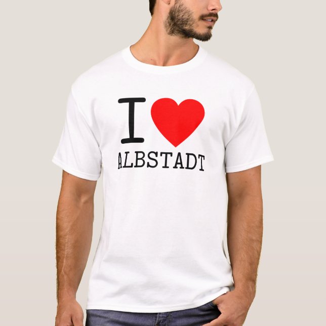 T-shirt Allemagne I love Albstadt (Devant)